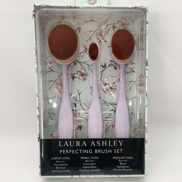 Laura Ashley Perfecting Brush Set Large Oval/Small Oval/Medium Oval - Picture 3 of 15